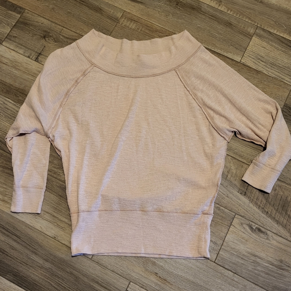 Vintage Baby pink we the free lightweight long sleeve top size M